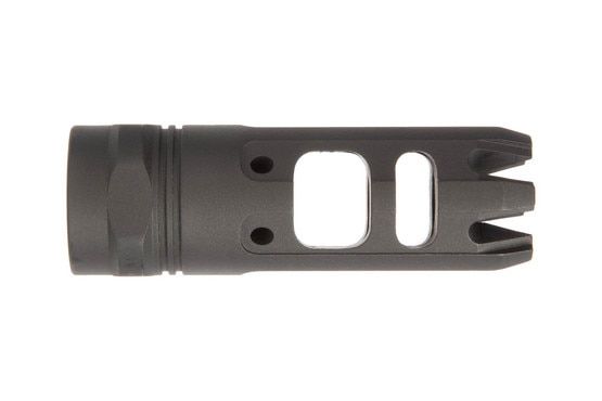 The Strike Industries ar10 king comp is machined from steel with phosphate finish